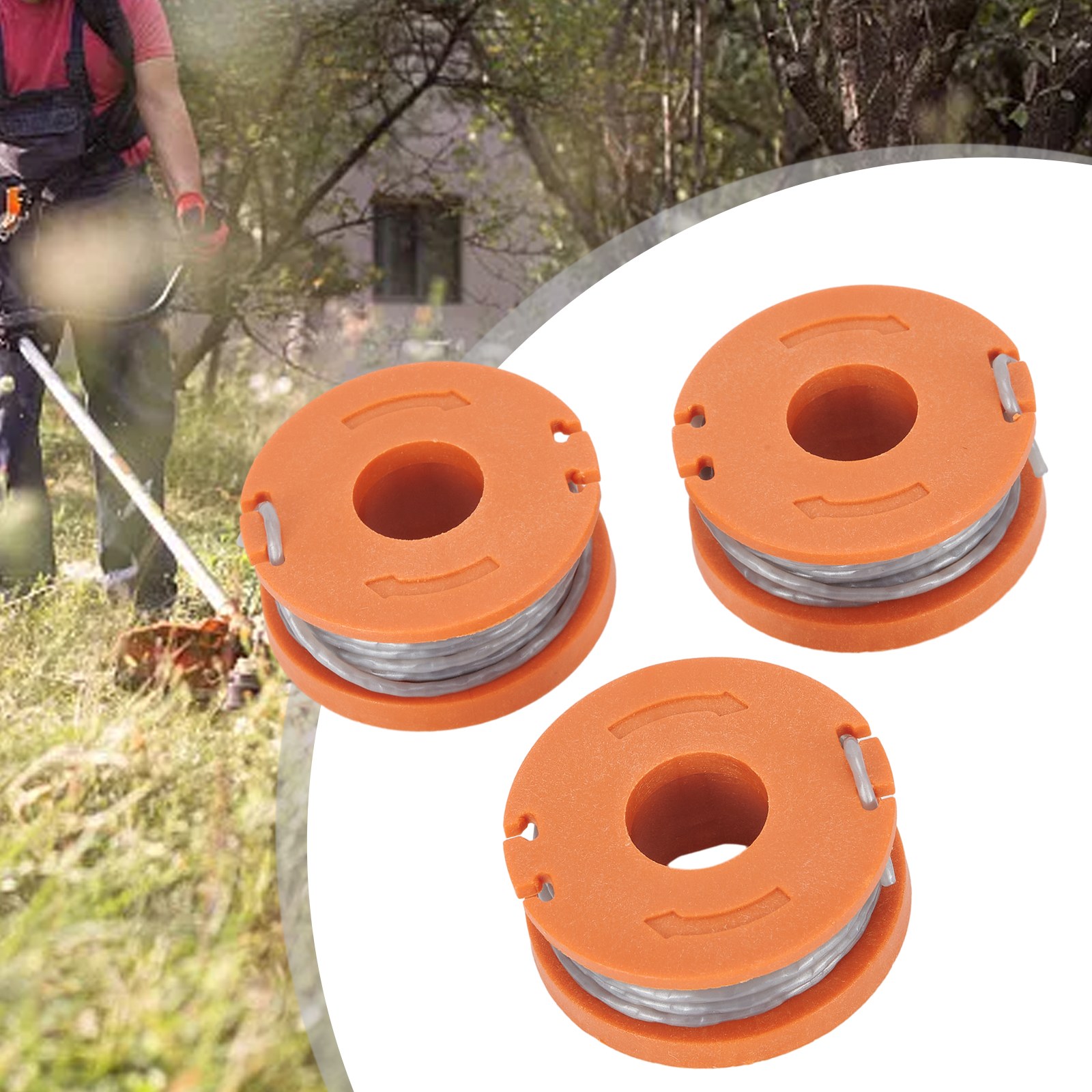 Gardening Tools Argos - 3 Stück 2,5 m Schnurtrimmer-Schnur-Ersatzspule für