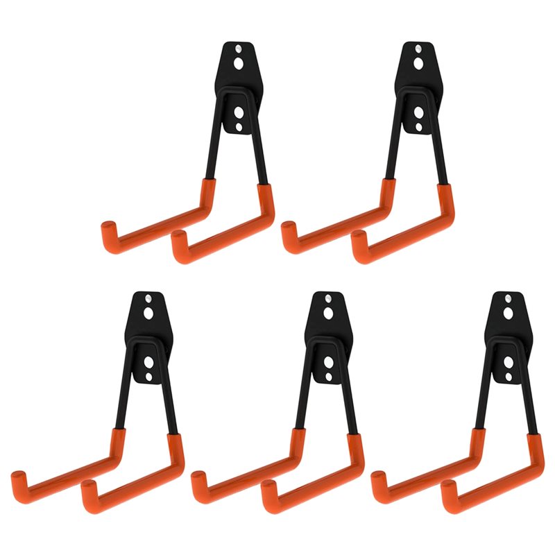 Gardening Tools Deals - 【Big Deal】Wandmontierte 5-teilige robuste Metallhaken, Garagen-Fahrradhaken-Set,