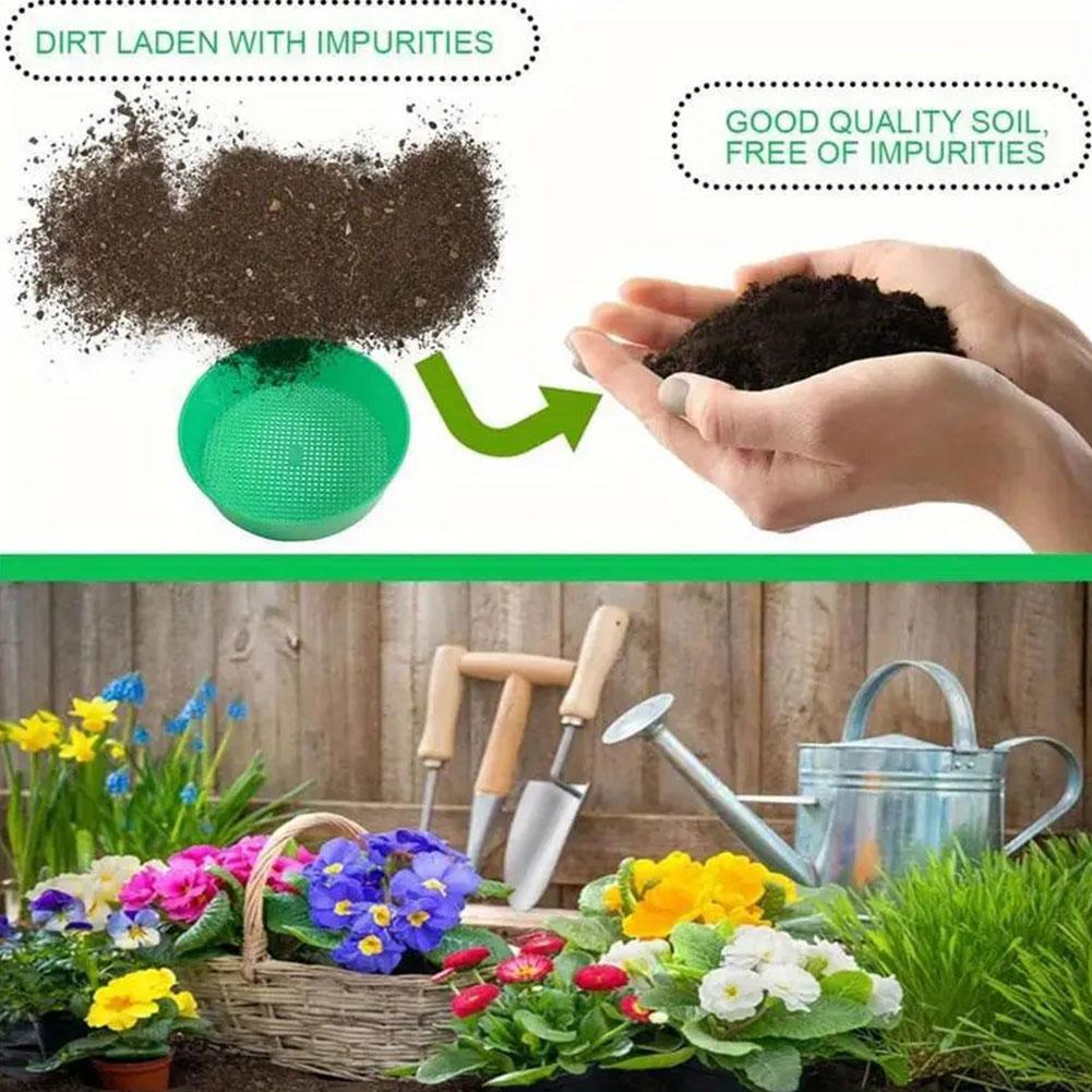 Garden Sieve Soil - 1 Stück Neues Kunststoff-Bodensieb Filternetz zum