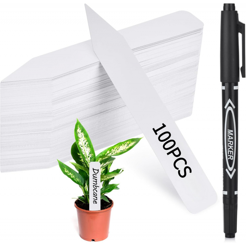 Garden Label Marker - Wasserdichte Gartenpflanzenetiketten für Draußen 100-300 Stück