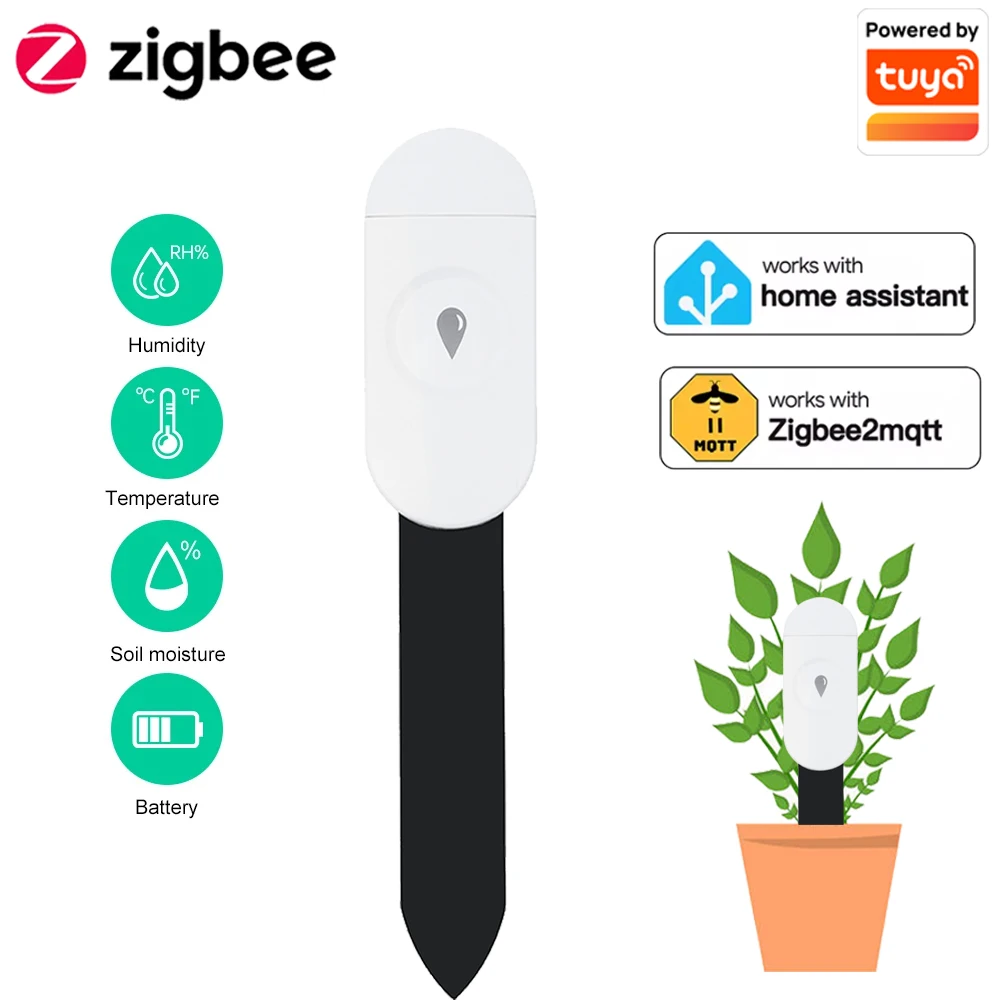 Moisture Meter Plant - Tuya Zigbee Temperatur Feuchtigkeit Feuchtigkeit Detektor