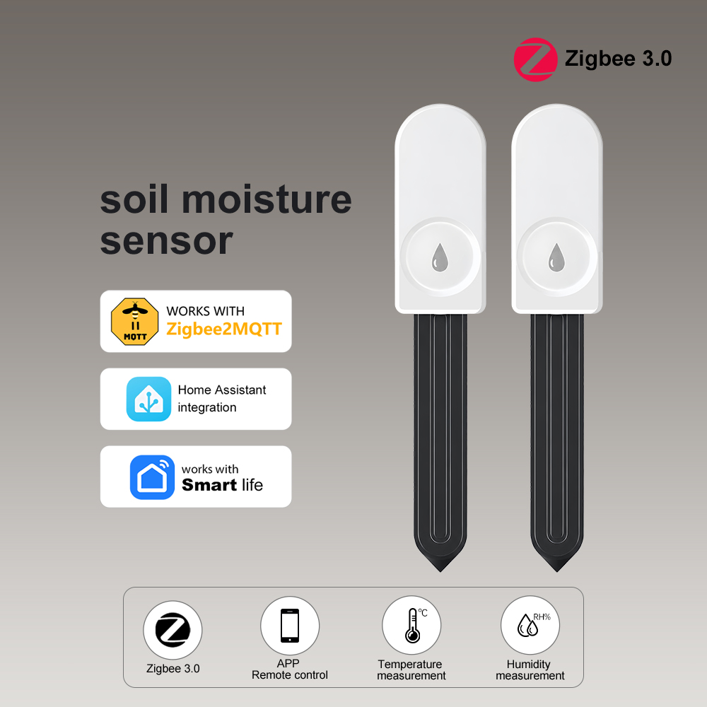 Moisture Meter Plant - ZigBee Bodenfeuchtigkeitstester Feuchtigkeitsmesser für Bauernhof, Rasen,