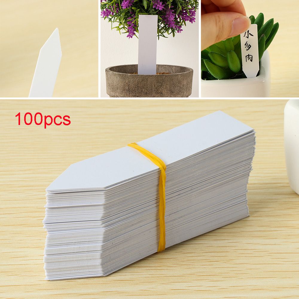 Garden Label Marker - 100 Stück wiederverwendbare Klassifizierungsmarker, wasserdicht, für