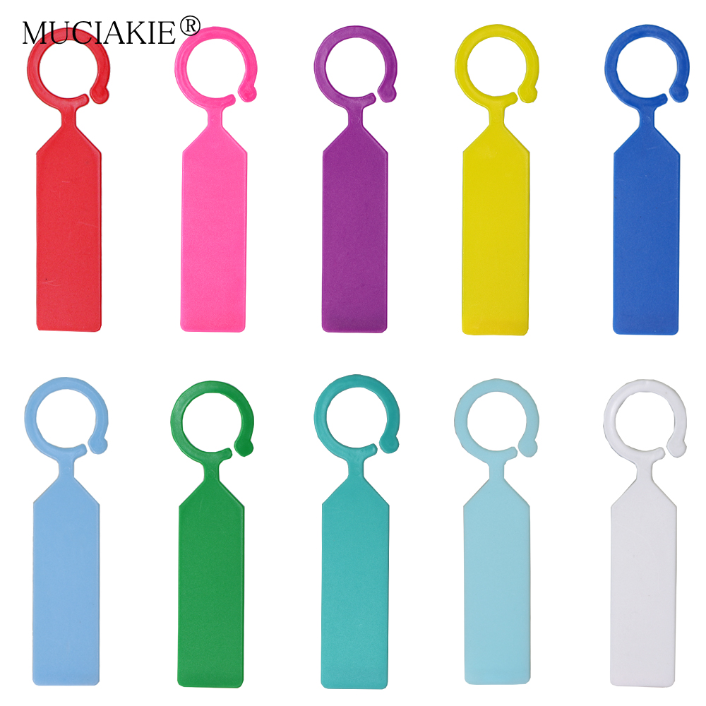 Garden Label Marker - MUCIAKIE 50PCS Ring Kunststoff Hängen Etiketten