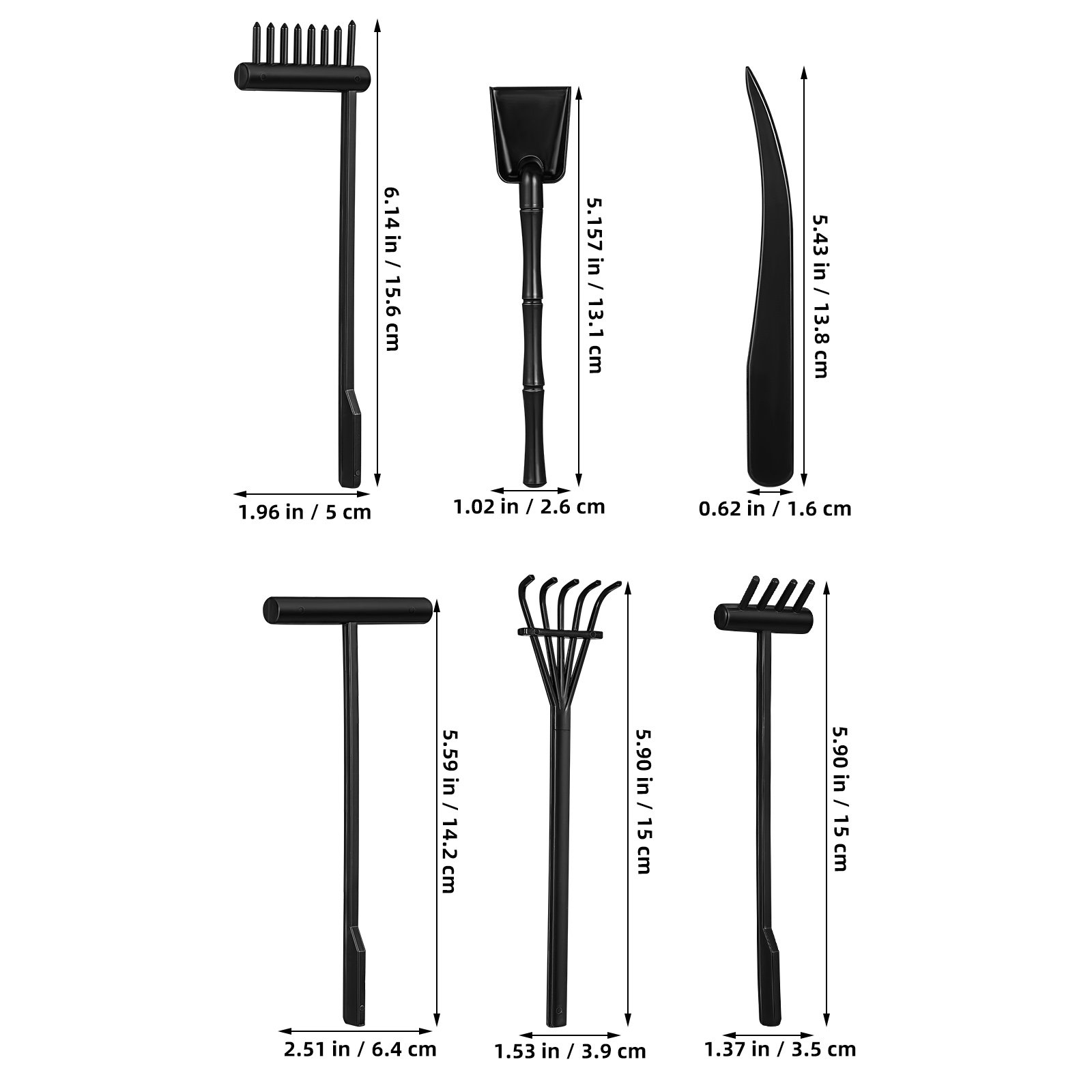 6 Stück Mini-Sandrechen für Ze – Zen Gardening Tools Bewertung und Preis