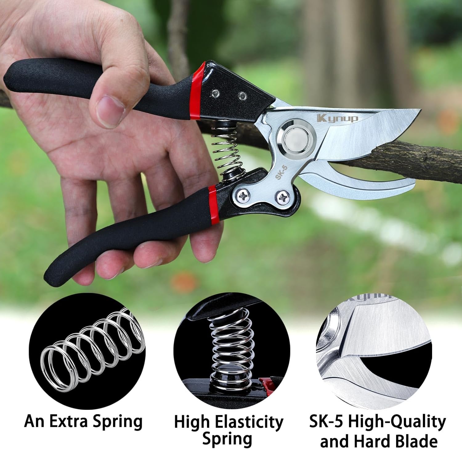 Gartenschere mit SK-5 Stahlkli – Pruning Shears Bewertung und Preis