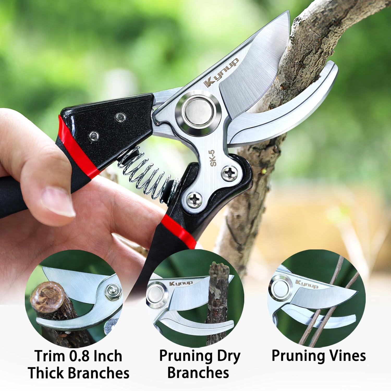 Gartenschere mit SK-5 Stahlkli – Pruning Shears Bewertung und Preis