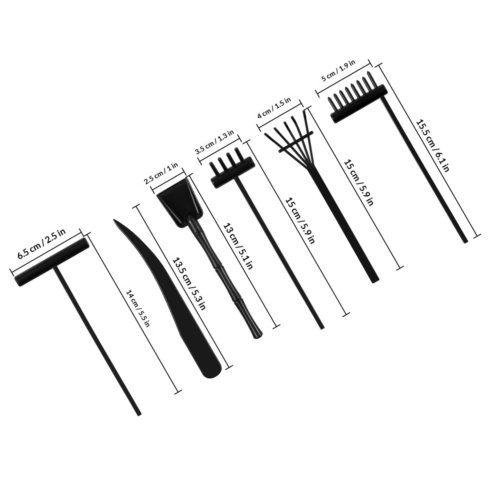 6-teiliges Zen-Garten-Rechen-S – Zen Gardening Tools Bewertung und Preis