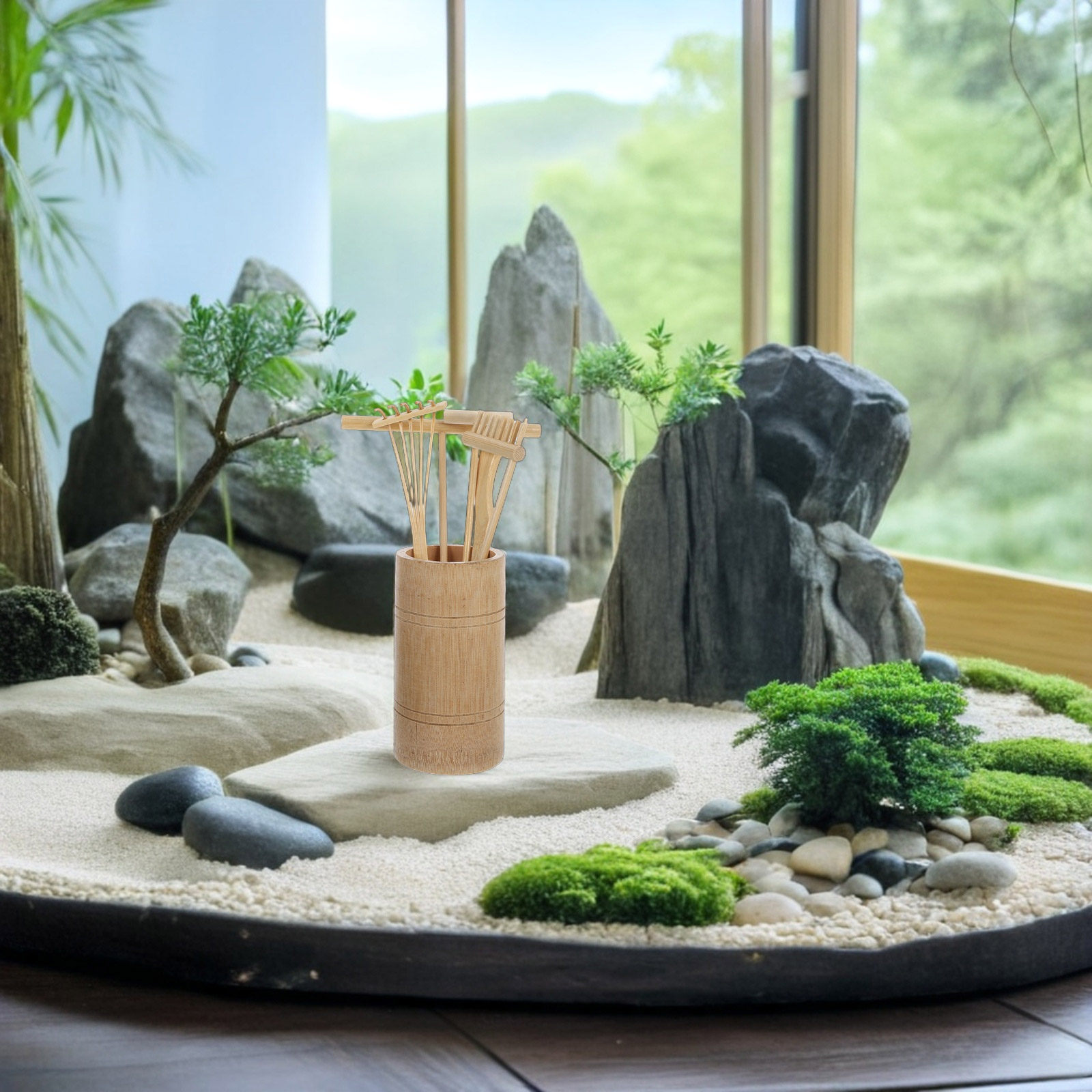 1 Set Zen-Sandrechen-Set, Mini – Zen Gardening Tools Bewertung und Preis