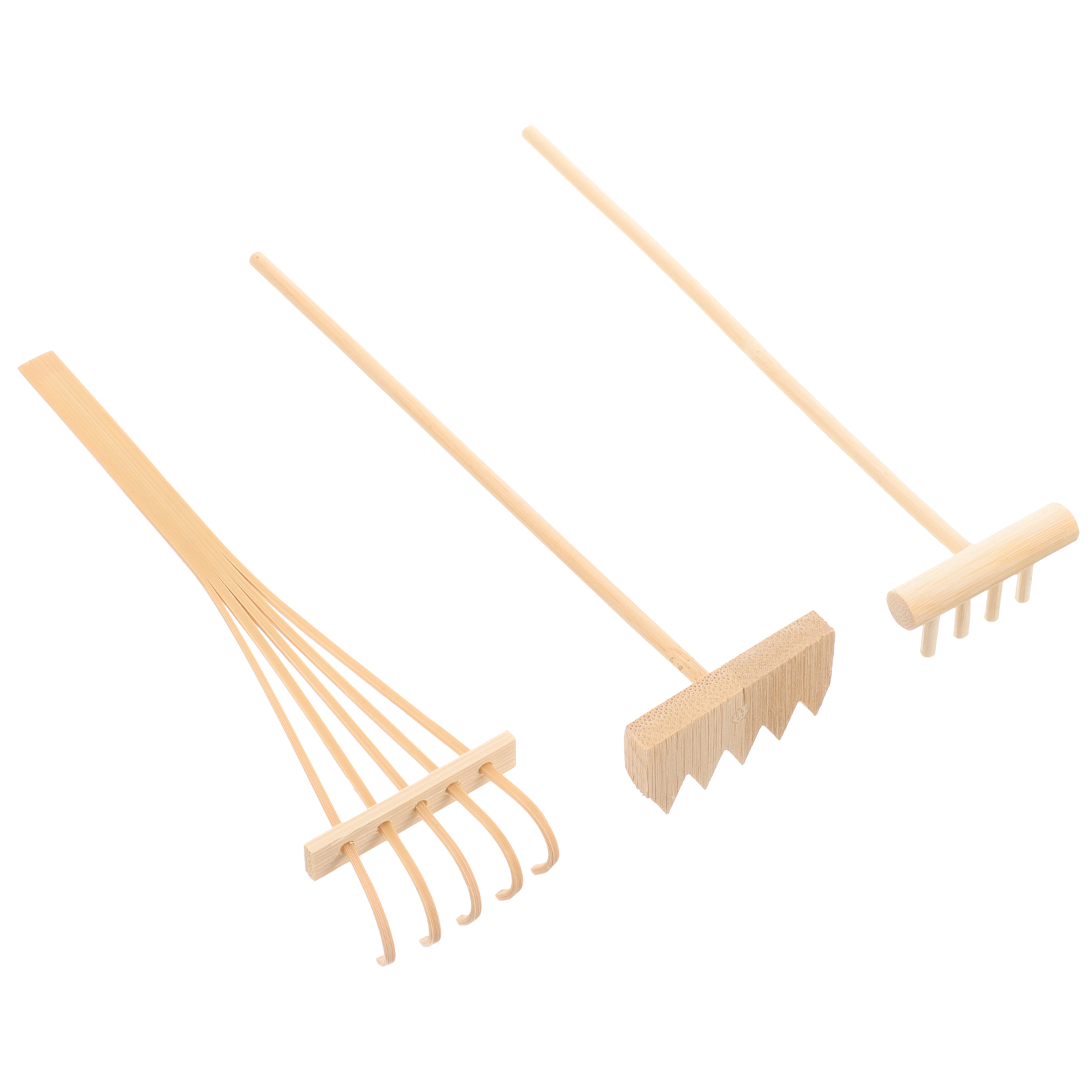 3-teiliges Mini-Bambusrechen f – Zen Gardening Tools Bewertung und Preis