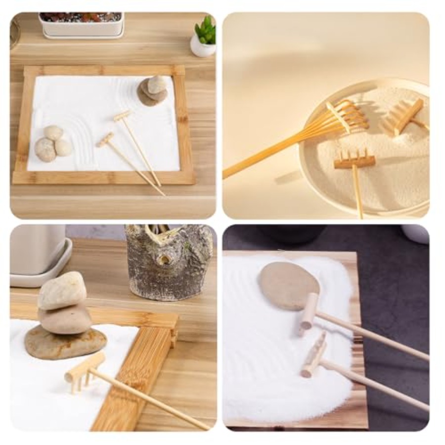 7-teiliges Miniatur-Tisch-Zen- – Zen Gardening Tools Bewertung und Preis