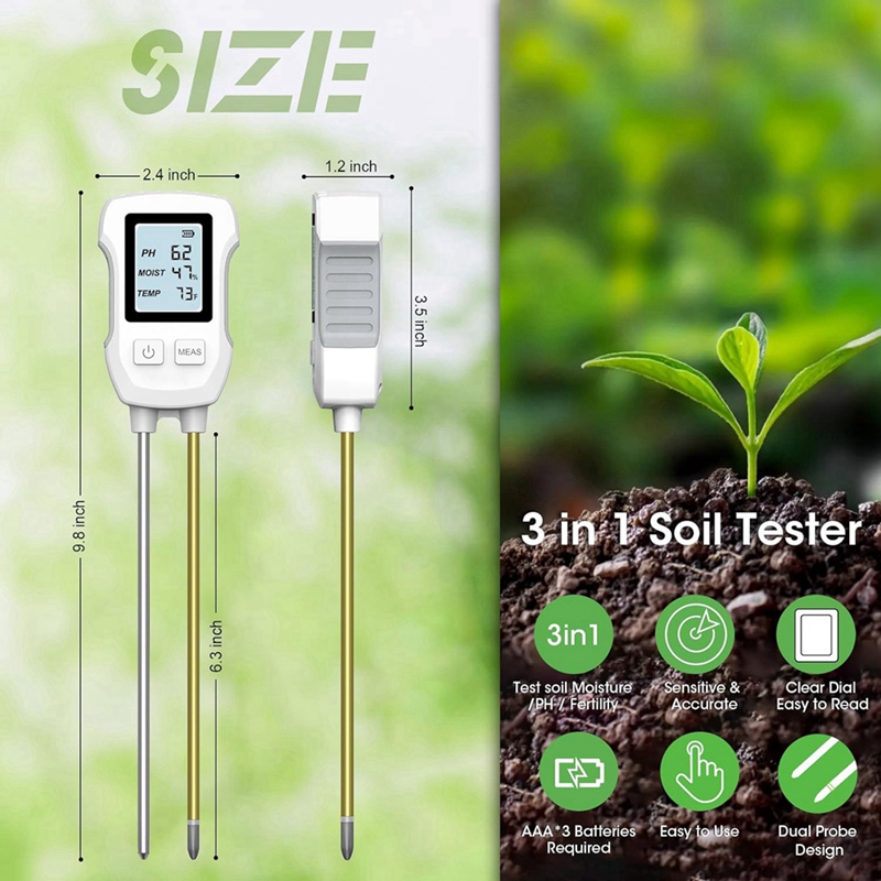 3-in-1 Bodenfeuchtemessgerät,  – Moisture Meter Plant Bewertung und Preis